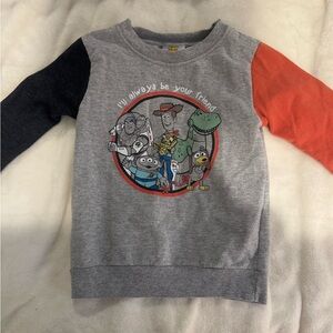 GAP Kids Graphic Sweatshirt - Gray, Black, and Red